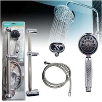 YMYNY - Duschstangen-Set, verstellbare Handbrause, 1,5 m, flexibler Schlauch mit Badezimmerstange, Tx-9219 - von YMYNY