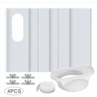 YMYNY Fenster-Kit für tragbare Klimaanlagen, mit Universalkupplung, verstellbarer verstärkter PVC-Platten-Fensterdichtung, AC-Fenster-Entlüftungs-Kit YMYNY Fenster-Kit für tragbare Klimaanlagen, mit Universalkupplung, verstellbarer verstärkter PVC-Platten-Fensterdichtung, AC-Fenster-Entlüftungs-Kit von YMYNY