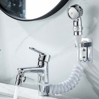 YMYNY Handbrause für das Waschbecken im Badezimmer, universeller Duschkopf, Teleskoprohr, perfekt zum Haarewaschen oder Reinigen von Waschbecken und von YMYNY