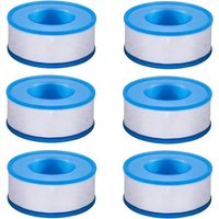 PTFE-Rohr, Wasserinstallateure, Teflon-Dichtungsbänder für Duschschlauchköpfe, 6 Rollen, 3/4 Zoll (18 m) - Ymyny von YMYNY