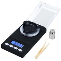 YMYNY Präzisions-Milligrammwaage 50 g x 0,001 g, Schmuckwaage mit LED-Anzeige, Multifunktions-Elektronikwaage, Küchenwaage, Taschenwaage mit von YMYNY