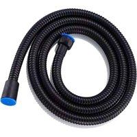 Ymyny - Premium-Brauseschlauch, 1,5 m Premium-Brauseschlauch aus Edelstahl mit Anti-Twist-Doppelbrauseschlauch (schwarz) von YMYNY