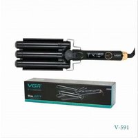 Professioneller 3-Zylinder-Lockenstab mit Wellen und LED-Anzeige V-591 - - Ymyny von YMYNY