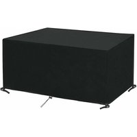 Rechteckige Gartenmöbelabdeckung, wasserdichte und winterfeste Gartentischabdeckung aus Oxford-Gewebe, Plane Schutzhülle für Gartentische, Stühle und von YMYNY