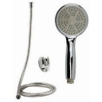YMYNY - Rundes Handbrause-Set, Duschkopf mit 1,8 m Riemenhalterung, 69061, Badezimmer - von YMYNY
