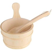 Saunaeimer mit Schöpfkelle, Badezimmereimer aus Naturholz + Schöpfkelle-Set für Sauna-Spa-Badezimmerzubehör, perfektes Geschenk für Ihre Familie oder Saunaeimer mit Schöpfkelle, Badezimmereimer aus Naturholz + Schöpfkelle-Set für Sauna-Spa-Badezimmerzubehör, perfektes Geschenk für Ihre Familie oder von YMYNY