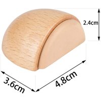 Ymyny - Selbstklebender Türstopper - Türstopper aus Holz - Selbstklebender Türstopper - Selbstklebender Türstopper aus natürlicher Eiche [2 Stück] von YMYNY