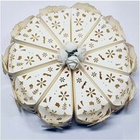 Set mit 10 Hochzeitsgeschenken, weiße Tortenstück-Box, Blume, Hochzeitsgeschenkhalter - - Ymyny von YMYNY