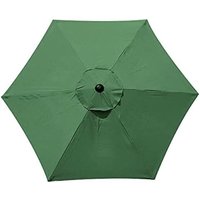 Sonnenschirmhülle aus Polyester, UV-beständig, für 6 gerippte Sonnenschirme, Farbe: Dunkelgrün, 3 m - Ymyny von YMYNY