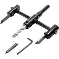 YMYNY Verstellbare Lochsäge, 30–120 mm verstellbarer Bohrer zum Bohren von Löchern in Holz und Gips von YMYNY