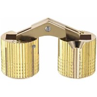 YMYNY Zylindrisches Scharnier, unsichtbares Scharnier, für Türen, Schränke, Möbel, 16 mm, 180 ° Öffnungswinkel, 4 Stück von YMYNY