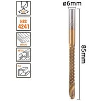 Ymyny - 6mm x 85mm Titan Hss 4241 Spiralbohrer für Metall Holz 57150 - von YMYNY
