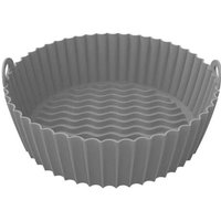 Ymyny - 1 Stück (grau) 6,7 Zoll Küchen- und Backzubehör Air Fryer Zubehör Silikon Air Fryer Korb Wiederverwendbarer Mikrowellen-Dampfgarer mumu von YMYNY