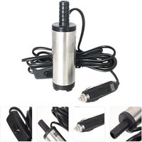 Ymyny - 12 v Silber Dieselpumpe Öltransferpumpe Elektrische Ölpumpe Pumpeinheit Edelstahl Tauchpumpe 3 m Kabel mit Zigarettenanzünderstecker Passend von YMYNY