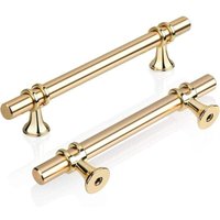Ymyny - 128 mm T-Griffe für Küchenschränke, goldene Türgriffe für Küchenschränke, Schubladengriffe, T-Griffe, Küchenschrankgriffe, Zinklegierung, Ymyny - 128 mm T-Griffe für Küchenschränke, goldene Türgriffe für Küchenschränke, Schubladengriffe, T-Griffe, Küchenschrankgriffe, Zinklegierung, von YMYNY