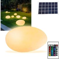 1PC Solarleuchte Außen, Solar Gartenleuchte Außen mit Fernbedienung, Wasserdichte Einstellbare Lichtkugel mit 16 rgb Farben, Balkon, Party von YMYNY