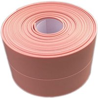 2 Stück Rosa) Flexible Sockelleiste - Abschlussleiste für Küche und Bad 22mm 3,2m, Selbstklebende Dichtung, Flexible Faltleiste, Dichtungsleiste mumu von YMYNY