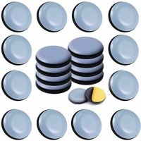 Ymyny - 22 Stück 20 mm Teflon-Möbelgleiter (rund) – Möbelgleiter – selbstklebende Teflon-Möbelgleiter, Möbelgleiter für Stühle, Sofas, Tische, mumu von YMYNY