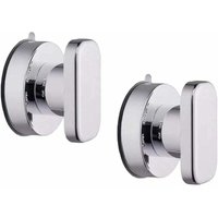 Ymyny - 2er Set Saugnäpfe (65mm) Türgriff Fenstertürgriff Glastür Saugnapfgriff Kühlschrankschublade Badezimmer Wandschrank Schublade Glassaugnapf von YMYNY