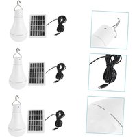 3er-Pack Solar-LED-Glühbirne, LED-Glühbirne, Solar-Glühbirne, Solarleuchte für den Außenbereich, Solarpanel, Hakenzahlung, Hakenzahlung, mumu von YMYNY