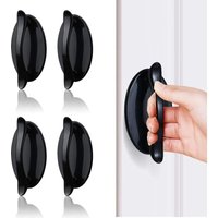 4 Stück schwarze klebrige Türgriffe, Vordertürgriffe, Schiebetürgriffe, ABS-Kunststoffgriffe für Türen, Fenster, Schränke, Schubladen, von YMYNY