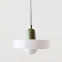 Ymyny - Bunte Deckenpendelleuchte Mid Century Pendelleuchte mit Glasschirm Vintage Pendelbeleuchtung Pendelleuchten aus Eisen und Glas für Ymyny - Bunte Deckenpendelleuchte Mid Century Pendelleuchte mit Glasschirm Vintage Pendelbeleuchtung Pendelleuchten aus Eisen und Glas für von YMYNY