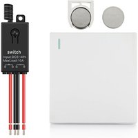 Ymyny - Crediri Funkschalter- und Empfänger-Set, keine Verkabelung, kein wlan, Fernbedienung für LED-Beleuchtung, kabelloser Panelschalter, Ymyny - Crediri Funkschalter- und Empfänger-Set, keine Verkabelung, kein wlan, Fernbedienung für LED-Beleuchtung, kabelloser Panelschalter, von YMYNY