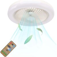 Ymyny - Deckenventilator mit Licht, Deckenlampe, einstellbare Helligkeit und Farbtemperatur, 3 Lüftergeschwindigkeiten, Timer und Schlafmodus, mit Ymyny - Deckenventilator mit Licht, Deckenlampe, einstellbare Helligkeit und Farbtemperatur, 3 Lüftergeschwindigkeiten, Timer und Schlafmodus, mit von YMYNY