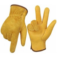 Ymyny - Ein Paar durchstichfeste Gartenhandschuhe, strapazierfähige Gartenhandschuhe für Männer und Frauen, langlebige Lederhandschuhe für Ymyny - Ein Paar durchstichfeste Gartenhandschuhe, strapazierfähige Gartenhandschuhe für Männer und Frauen, langlebige Lederhandschuhe für von YMYNY