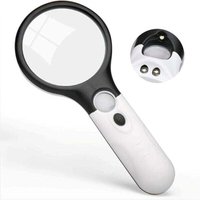 Lupe, tragbare 100-fache LED-elektronische Lupe mit Licht, optische HD-Linse, Zeitungsleselupe, mumu von YMYNY