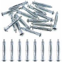 Ymyny - M4 x 38 Metalldübelklammern (25er-Pack) Gipsverlängerungen – Zink passiviert, korrosionsbeständig (38 mm Länge) mumu von YMYNY