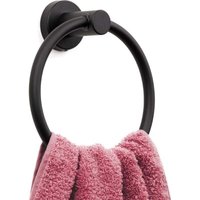 Ymyny - Mattschwarzer Handtuchring, moderner Handtuchhalter für die Badezimmerwand, SUS304 Edelstahl mumu Ymyny - Mattschwarzer Handtuchring, moderner Handtuchhalter für die Badezimmerwand, SUS304 Edelstahl mumu von YMYNY