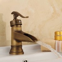 Ymyny - Messing Küchenmischbatterie, Badezimmer Waschbecken Mischbatterie, Antike Waschbecken Mischbatterie, Badezimmer Waschbecken Wasserhahn mumu Ymyny - Messing Küchenmischbatterie, Badezimmer Waschbecken Mischbatterie, Antike Waschbecken Mischbatterie, Badezimmer Waschbecken Wasserhahn mumu von YMYNY