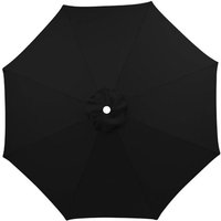 Schwarz) 3m Sonnenschirm Ersatzbezug Wasserdicht UV-beständig Ersatzstoff Waschbar Atmungsaktiv mumu von YMYNY