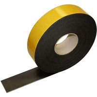 Ymyny - Tür- und Fensterdichtung, Schaumstoff-Dichtungsband, Dichtungsband, schwarzes Kompressionsband 50 mm (b) x 3 mm (t) x 10 m (l) Schwarz mumu von YMYNY