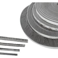 Ymyny - Türbürstendichtung, 1m (l) x 9mm (b) x 23mm (t), Grau, Schalldichte Tür- und Fensterdichtung, Selbstklebende Bürstendichtung mumu von YMYNY