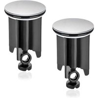 Ymyny - Universal-Waschbeckenstöpsel fürs Badezimmer, 2 Stück, 40 mm, Abflussstopfen für Waschbecken, höhenverstellbar, Badewannenstöpsel mit Ymyny - Universal-Waschbeckenstöpsel fürs Badezimmer, 2 Stück, 40 mm, Abflussstopfen für Waschbecken, höhenverstellbar, Badewannenstöpsel mit von YMYNY