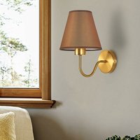 Ymyny - Vintage Innenwandlampe, Moderne Wandleuchte mit Stoffschirm Metallwandlampe Vintage Dekoration Innenbeleuchtung für Schlafzimmer Wohnzimmer Ymyny - Vintage Innenwandlampe, Moderne Wandleuchte mit Stoffschirm Metallwandlampe Vintage Dekoration Innenbeleuchtung für Schlafzimmer Wohnzimmer von YMYNY