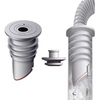 Ymyny - Waschmaschinen-Schlauchverbinder, 35–40 mm graue Waschmaschinen-Abflussrohrverbindung mit Silikon-Dichtungsstopfen, mumu Home Kitchen Ymyny - Waschmaschinen-Schlauchverbinder, 35–40 mm graue Waschmaschinen-Abflussrohrverbindung mit Silikon-Dichtungsstopfen, mumu Home Kitchen von YMYNY