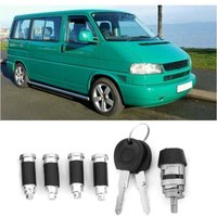 Ymyny - Zünd-/Türschloss-Kit, Zündzylinder und Schlüssel für Transporter T4 Caravelle 1990-2003 357905855B von YMYNY