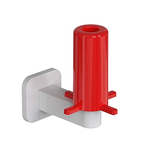 YMZ Toilettenpapierhalter für Küche, Badezimmer, Papierrollenhalter, Papierspender, Wandhalterung, vertikal, selbstklebend, rot von YMZ