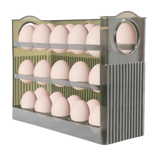 3 Schicht Eierhalter Box Tablett,30 Küche Aufbewahrung Organizer,Eier Aufbewahrung Kühlschrank,Eier Kühlschrank Behälter Pp 27 * 11 * 21cm 3 Schicht Eierhalter Box Tablett,30 Küche Aufbewahrung Organizer,Eier Aufbewahrung Kühlschrank,Eier Kühlschrank Behälter Pp 27 * 11 * 21cm von YNAADYH