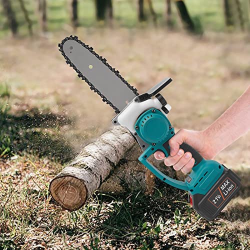 8 Zoll Mini-Kettensäge mit 21 V, 2 Batterien, bürstenloser Motor, Einhand-Kettensäge, Elektro-Kettensäge, Einhand-Kettensäge, Leistung 120 W, 220 V, Mini-Kettensäge für 8 Zoll Mini-Kettensäge mit 21 V, 2 Batterien, bürstenloser Motor, Einhand-Kettensäge, Elektro-Kettensäge, Einhand-Kettensäge, Leistung 120 W, 220 V, Mini-Kettensäge für von YNAADYH