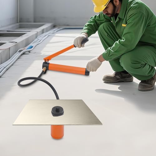 Manueller Hydraulischer Lochstanzersatz - 22.5-61.5mm Handpumpen-Lochstanzersatz mit 6 Stempel Öffnungsbereich Geeignete Blechdicke 3,2 mm (Orange) von YNAADYH
