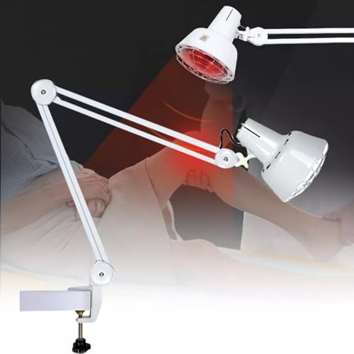YNAADYH 275W Infrarotbirne Rotlichtlampe Mit Clip Infrarotlampe Rotlichtlampe Ir Lampe Wärmelampe Heizlampe Wärmetherapie von YNAADYH