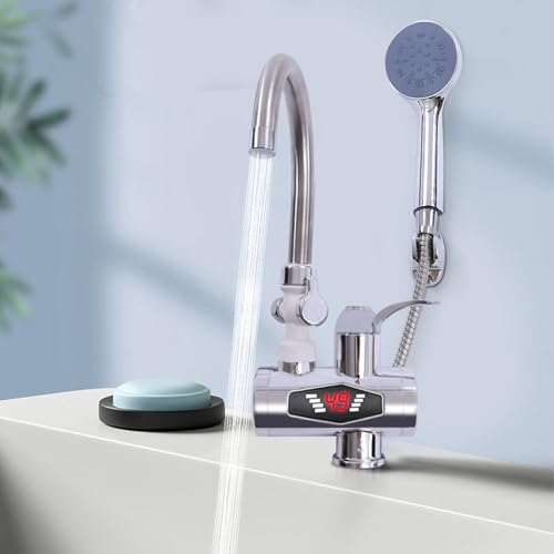 YNAADYH Wasserhahn Mit Durchlauferhitzer mit Dusche Elektrischer 360° Drehen Elektrisch Wasserhahn Durchlauferhitzer Sofort Heizung Küche Armatur Wasserhahn Mit Durchlauferhitzer YNAADYH Wasserhahn Mit Durchlauferhitzer mit Dusche Elektrischer 360° Drehen Elektrisch Wasserhahn Durchlauferhitzer Sofort Heizung Küche Armatur Wasserhahn Mit Durchlauferhitzer von YNAADYH