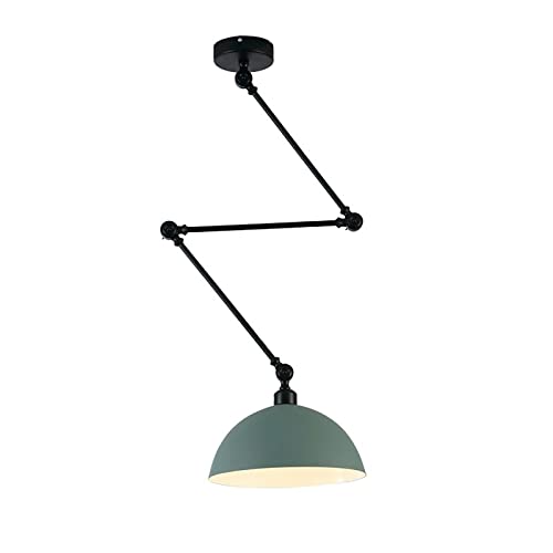 YNDD Modern Innen Pendellampe, Pendelleuchte Höhenverstellbar Kreativer Drehbar Metall Hängeleuchte E27 Esstisch Lampe Verstellbare Lampenschirm Hängelampe für Wohnzimmer Esszimmer Dekoration von YNDD