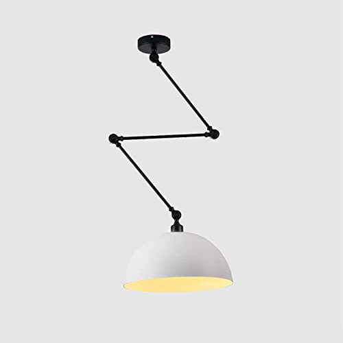 YNDD Modern Innen Pendellampe, Pendelleuchte Höhenverstellbar Kreativer Drehbar Metall Hängeleuchte E27 Esstisch Lampe Verstellbare Lampenschirm Hängelampe für Wohnzimmer Esszimmer Dekoration von YNDD