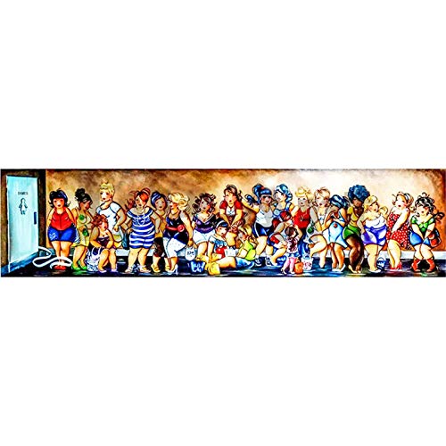 5D DIY Diamant Malerei Set Voll Große Größe für Erwachsene/Kind Cartoon fette Damen Diamond Painting Bilder Crystal Strass Stickerei Kreuzstich Arts Craft für Haus, Wand Dekor -Square Drill,16x48inch von YNGBAAO