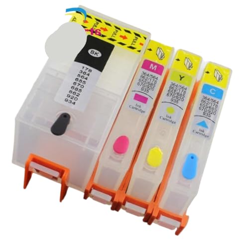 YNGFBFFJ 1Set 934 935 934XL 935XL Nachfüllbare Leere Tintenpatronen kompatibel mit OfficeJet Pro 6230 6830 6812 6815 6835 von YNGFBFFJ